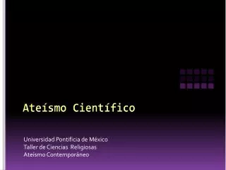 Ateísmo Científico