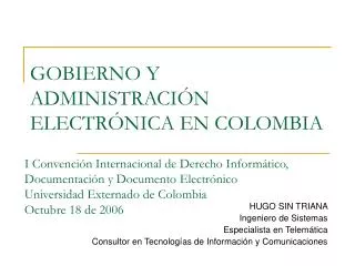 gobierno y administraci n electr nica en colombia