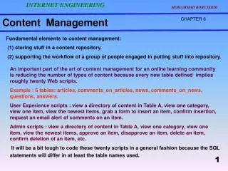 Content Management