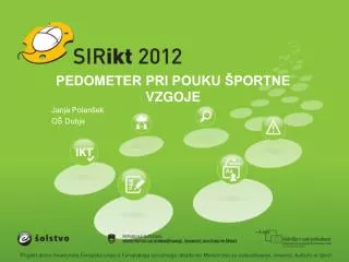 pedometer pri pouku portne vzgoje