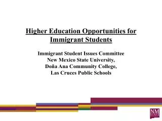 Immigrant Student Issues Committee