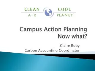 Campus Action Planning Now what?