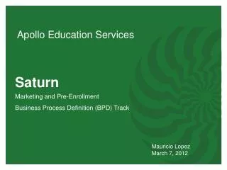 Apollo Education Services