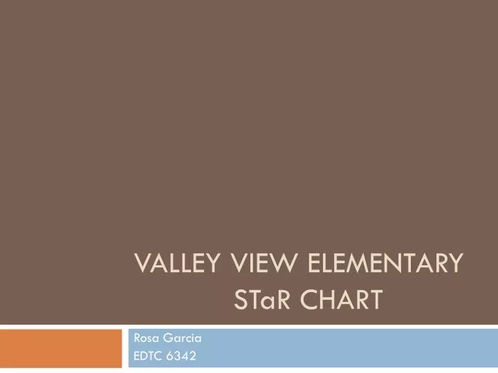 valley view elementary st a r chart