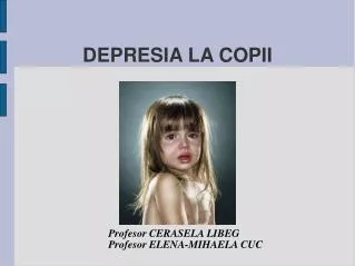depresia la copii