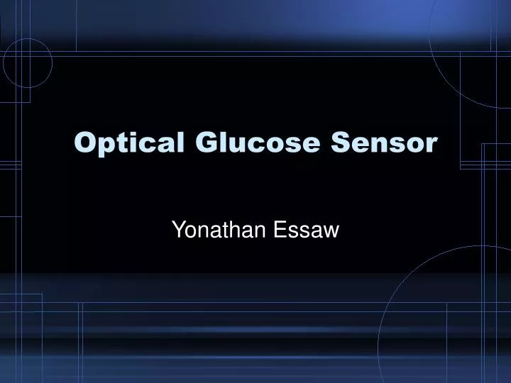 optical glucose sensor