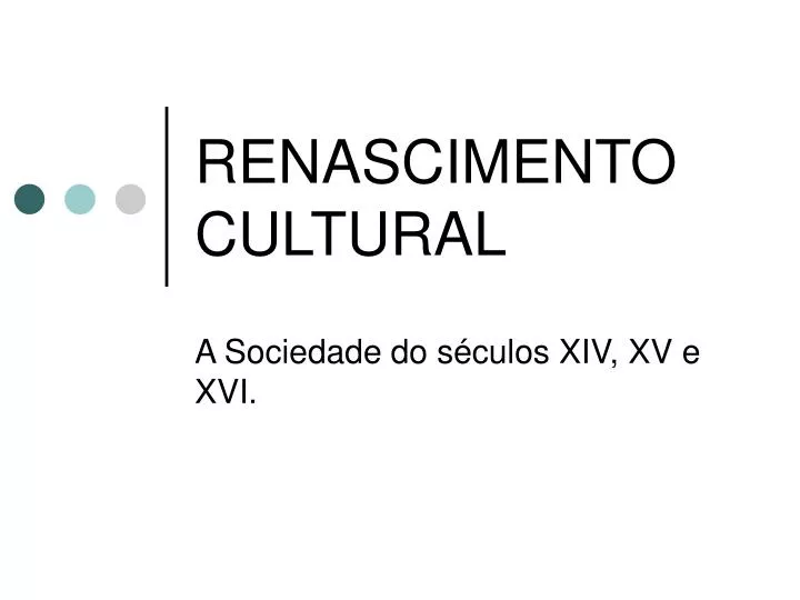 renascimento cultural