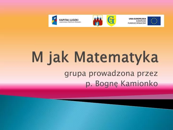 m jak matematyka