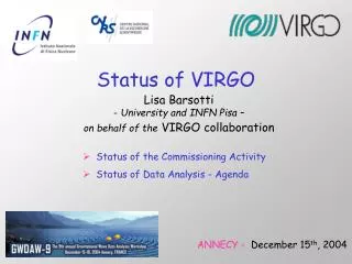 Status of VIRGO