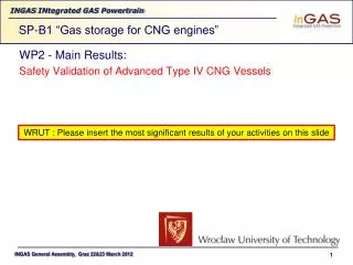 WP2 - Main Results: Safety Validation of Advanced Type IV CNG Vessels