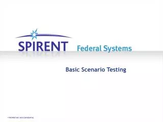 Basic Scenario Testing
