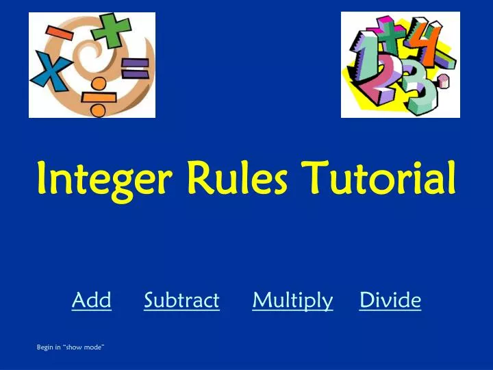 integer rules tutorial