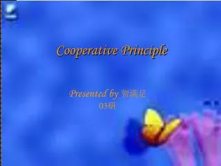 Cooperative Principle