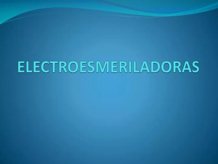 electroesmeriladoras