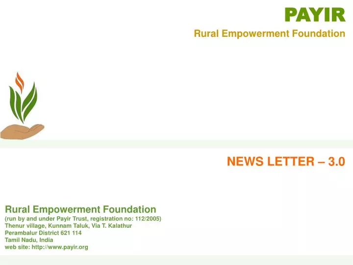 payir rural empowerment foundation
