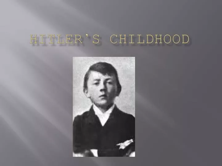 hitler s childhood