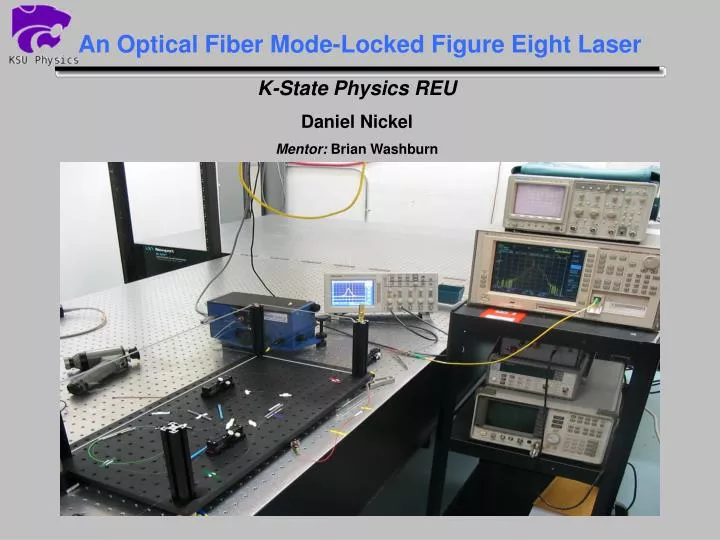 an optical fiber mode locked figure eight laser