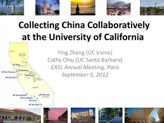 Collecting China Collaboratively at the University of California