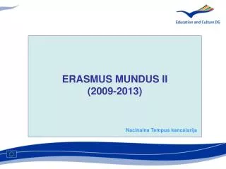 erasmus mundus ii 2009 2013 nacinalna tempus kancelarija
