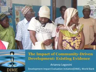 The Impact of Community-Driven Development: Existing Evidence