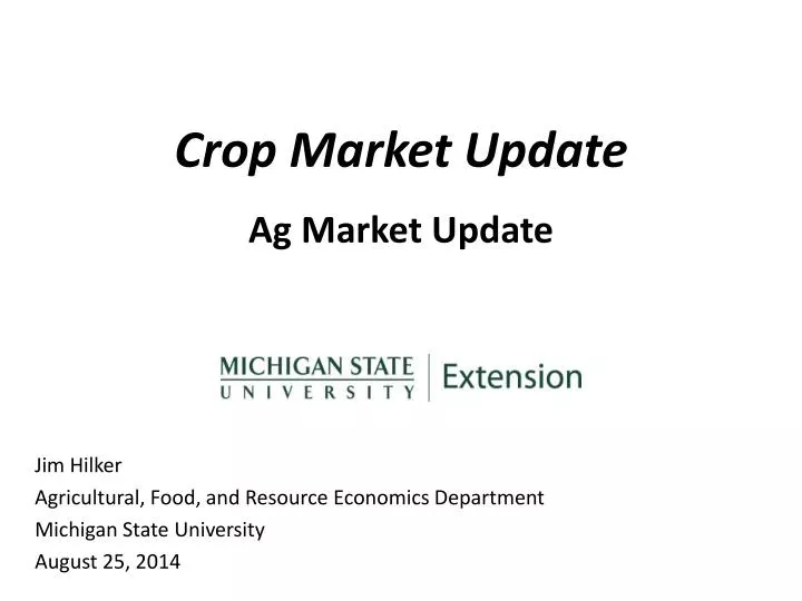 crop market update ag market update