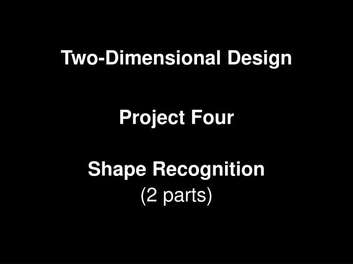 two dimensional design