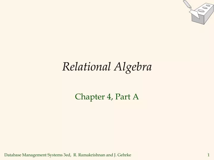 relational algebra