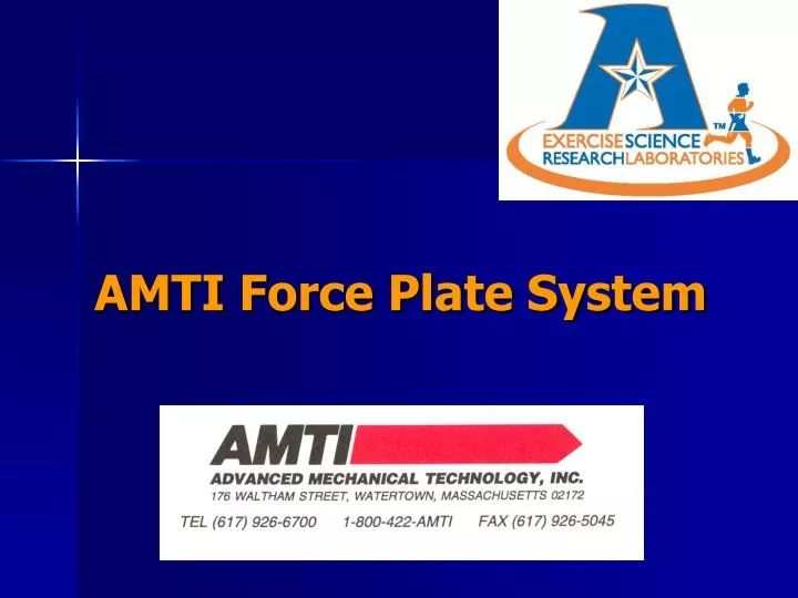 amti force plate system