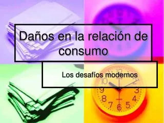 da os en la relaci n de consumo