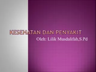 PPT - KESEHATAN IBU Dan ANAK PowerPoint Presentation, Free Download ...