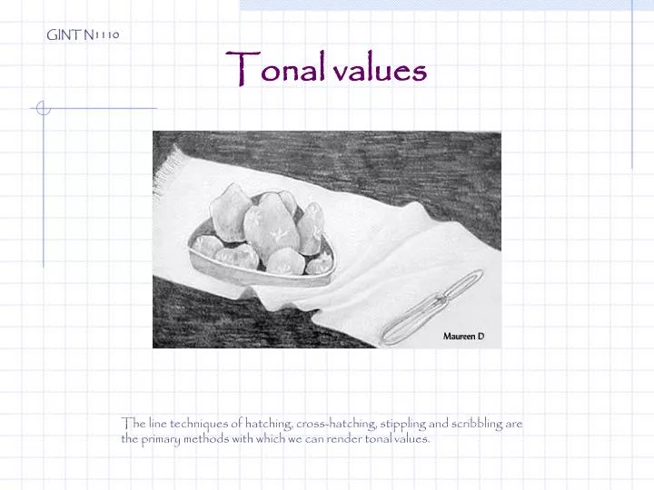 tonal values