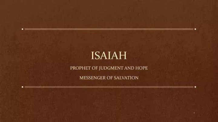 isaiah