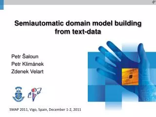 Semiautomatic domain model building from text-data