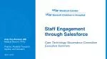 Staff Engagement through Salesforce - slide 1