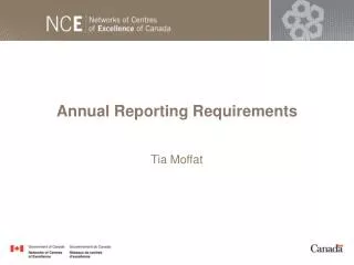 Annual Reporting Requirements