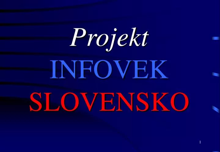 projekt infovek slovensko