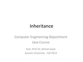 inheritance