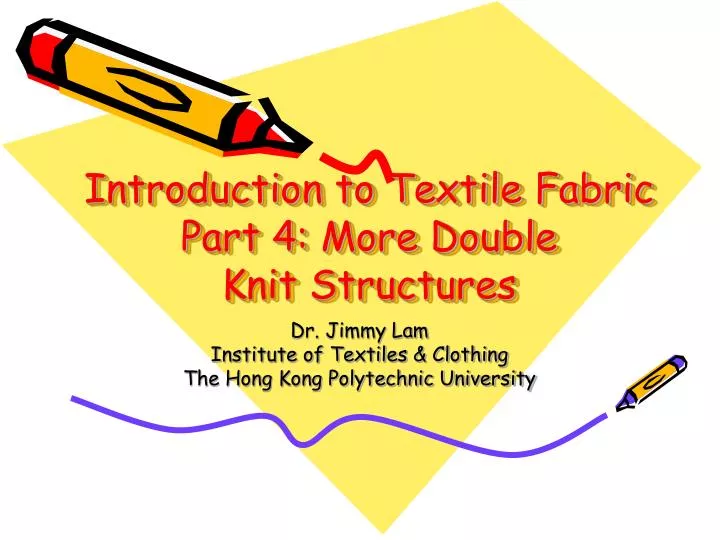introduction to textile fabric part 4 more double knit structures