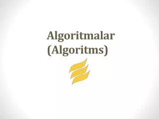 algoritmalar algoritms