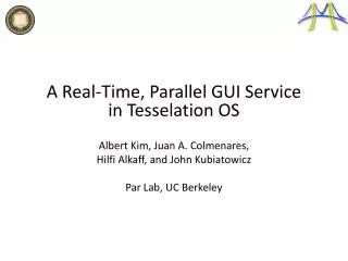 A Real-Time, Parallel GUI Service in Tesselation OS