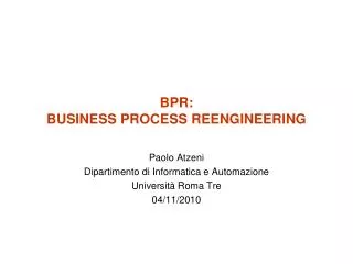 bpr business process reengineering