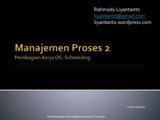 rahmady liyantanto liyantanto@gmail com liyantanto wordpress com