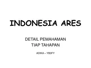 indonesia ares