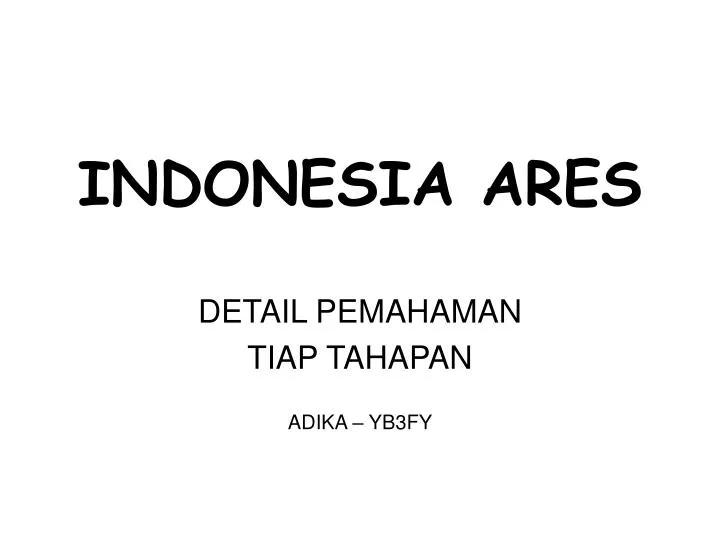indonesia ares