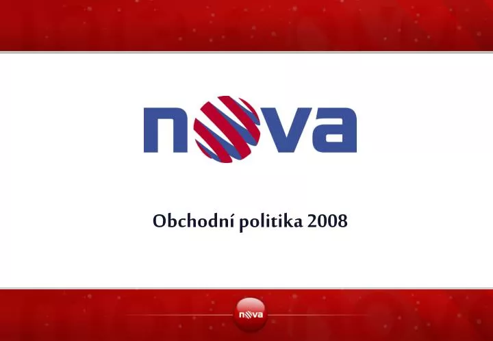 obchodn politika 2008