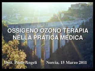 ossigeno ozono terapia nella pratica medica