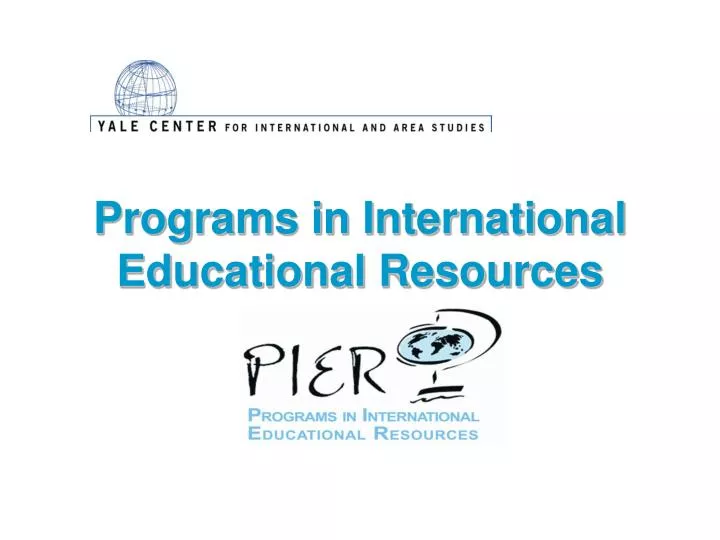programs in international educational resources