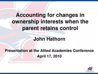 Accounting for changes in ownership interests when the parent retains control