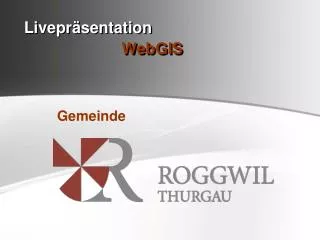 livepr sentation webgis