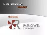 Livepräsentation WebGIS - slide 1